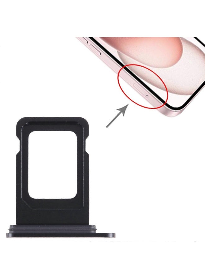 إيروريكس درج فتحة شريحة SIM بديل لهاتف ايفون 15 مع دبوس إخراج - أسود - Image 3