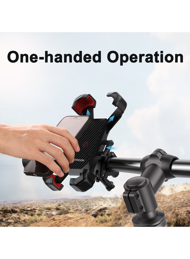 JOY JR-ZS288 Bike Handlebar Phone Holder – Universal Smartphone Mount, Adjustable, Secure Grip  - Image 4