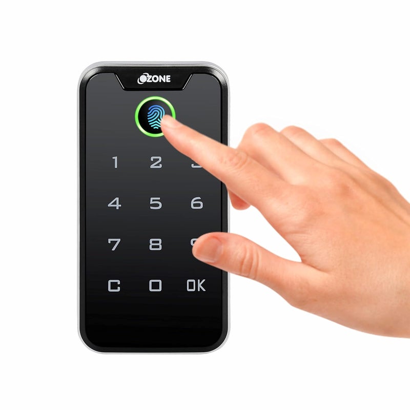 Ozone Electronic Digital Mobile App Fingerprint Password RFID Card Furniture Lock Black Fingerprint PIN - Image 1