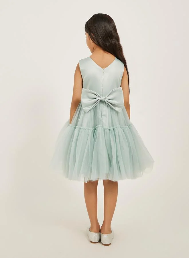 Styli Tulle Flower Dress