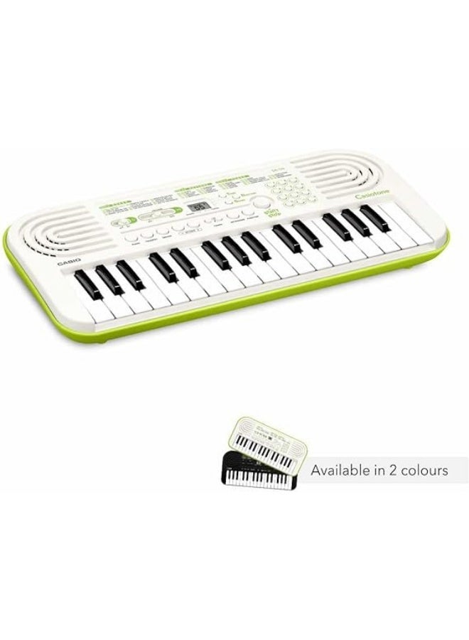 كاسيو لوحة مفاتيح صغيرة Casiotone SA-50 بأصوات بيانو، لون أبيض (32 مفتاحاً) - Image 1