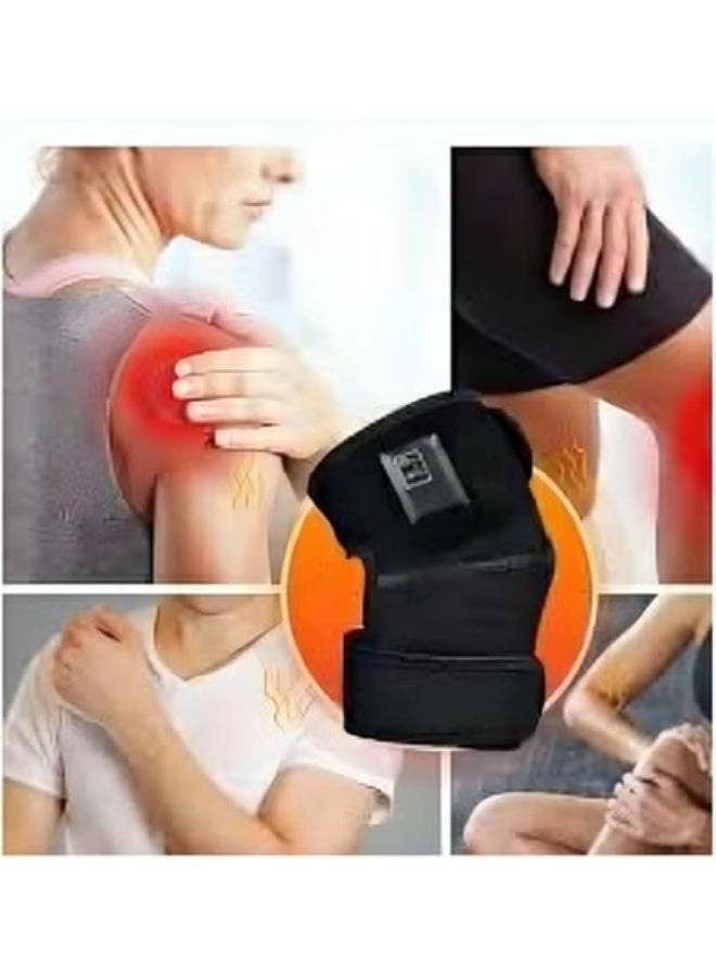 Wireless Knee Heating Massage Wrap – Rechargeable Infrared & Vibration Massager for Knee, Elbow, Shoulder Pain Relief, Arthritis, Muscle Relaxation - Image 2