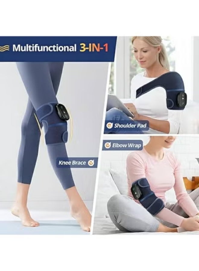 Wireless Knee Heating Massage Wrap – Rechargeable Infrared & Vibration Massager for Knee, Elbow, Shoulder Pain Relief, Arthritis, Muscle Relaxation - Image 5
