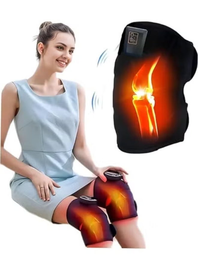 Wireless Knee Heating Massage Wrap – Rechargeable Infrared & Vibration Massager for Knee, Elbow, Shoulder Pain Relief, Arthritis, Muscle Relaxation - Image 4