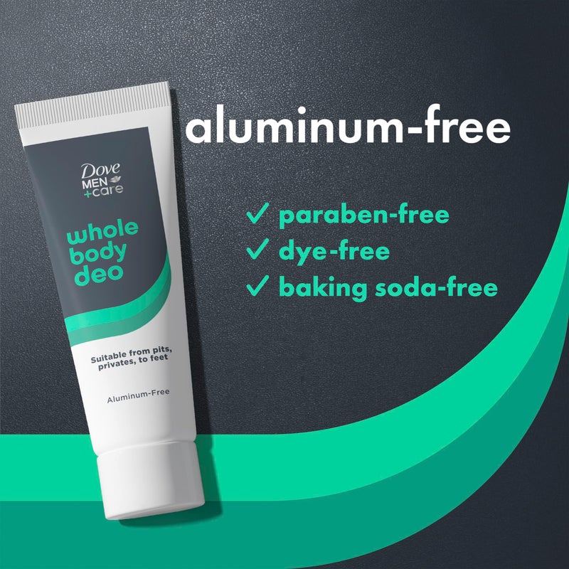 Dove Men+Care دوف للرجال + العناية مزيل العرق الكريمي خالي من الألمنيوم للجسم بالكامل بالصبار + الخيزران مناسب من الإبطين والأماكن الحساسة إلى القدمين 2.5 أونصة سائلة - Image 4