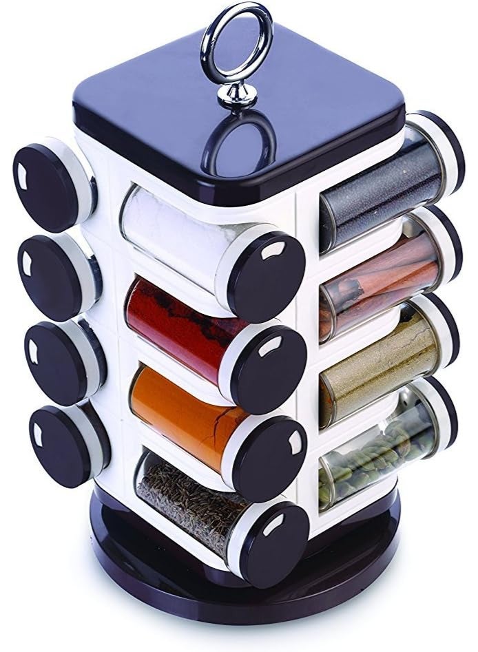 GANESH kitchen accessories items masala box for kitchen, kitchen containers set, Spice box for Kitchen, Spice rack set for kitchen storage, Container Set Of 12 - Image 1