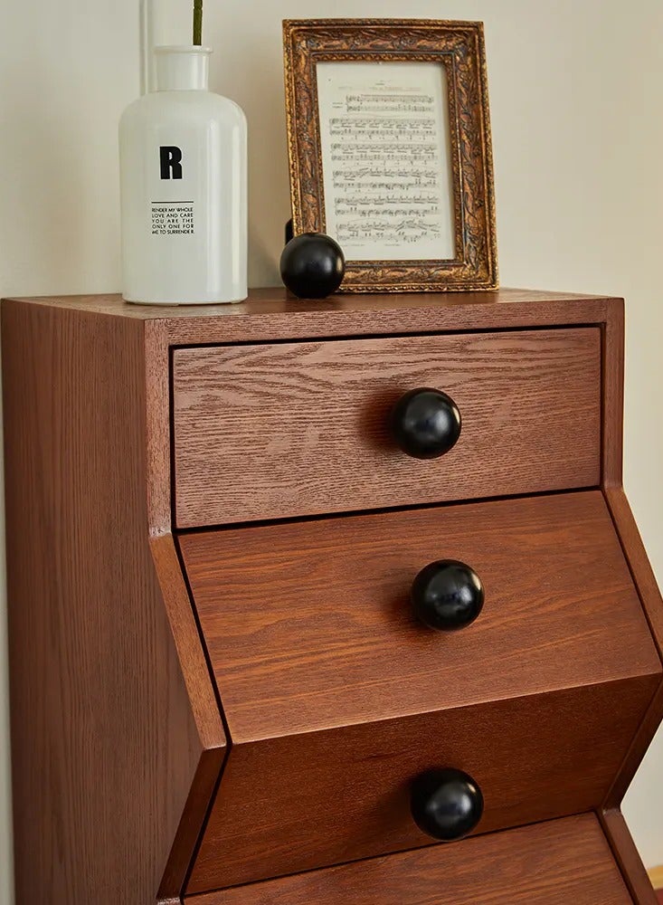 Generic Solid Wood Vintage Style Chest of Drawers, Versatile and Artistic French Living Room Storage  - Image 4