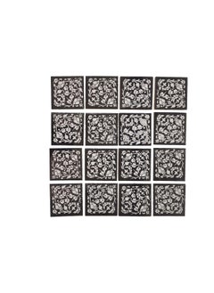 Shiv Kripa Blue Pottery Shiv Kripa Blue Art Pottery Classic Decorative Interior Exterior Flooring Wall Ceramic 2 x 2 inch Tiles Pack of 20 Tiles BlueYellow Multi 