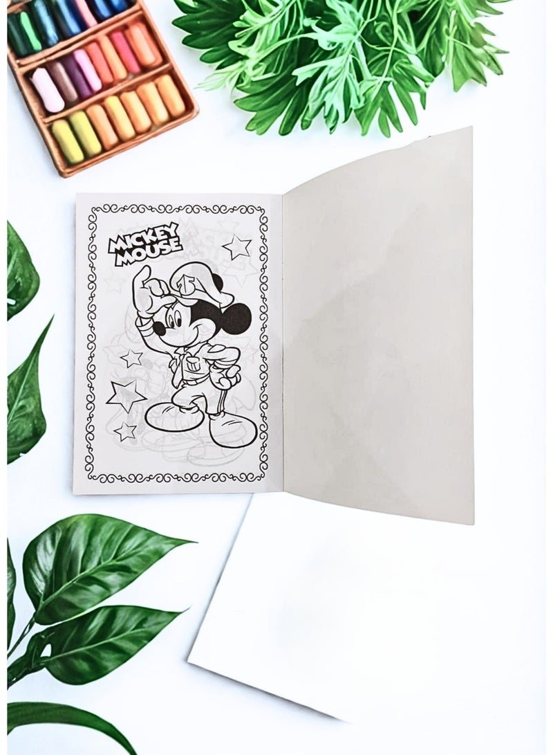 ميكي ماوس Mickey Mouse Coloring Book for Kids, Disney Characters Drawing and Coloring Pad, Educational and Interactive Activity Book, Suitable for Boys and Girls, Coloring and Shading Workbook for Fine Motor Skills and Artistic Expression, High-Quality Pages for Crayons and Colored Pencils, Perfect Educational Gift for Schools, Kindergartens, and Birthdays, Tool for Improving Focus and Cognitive Skills, Premium Paper Sketching Pad, Essential Art and Creative Stationery, Educational Paper Toys for Visual-Motor Coordination, Fun Home Activity Book, Ideal Present for Students, Holidays, Travel, and School Projects - Image 2