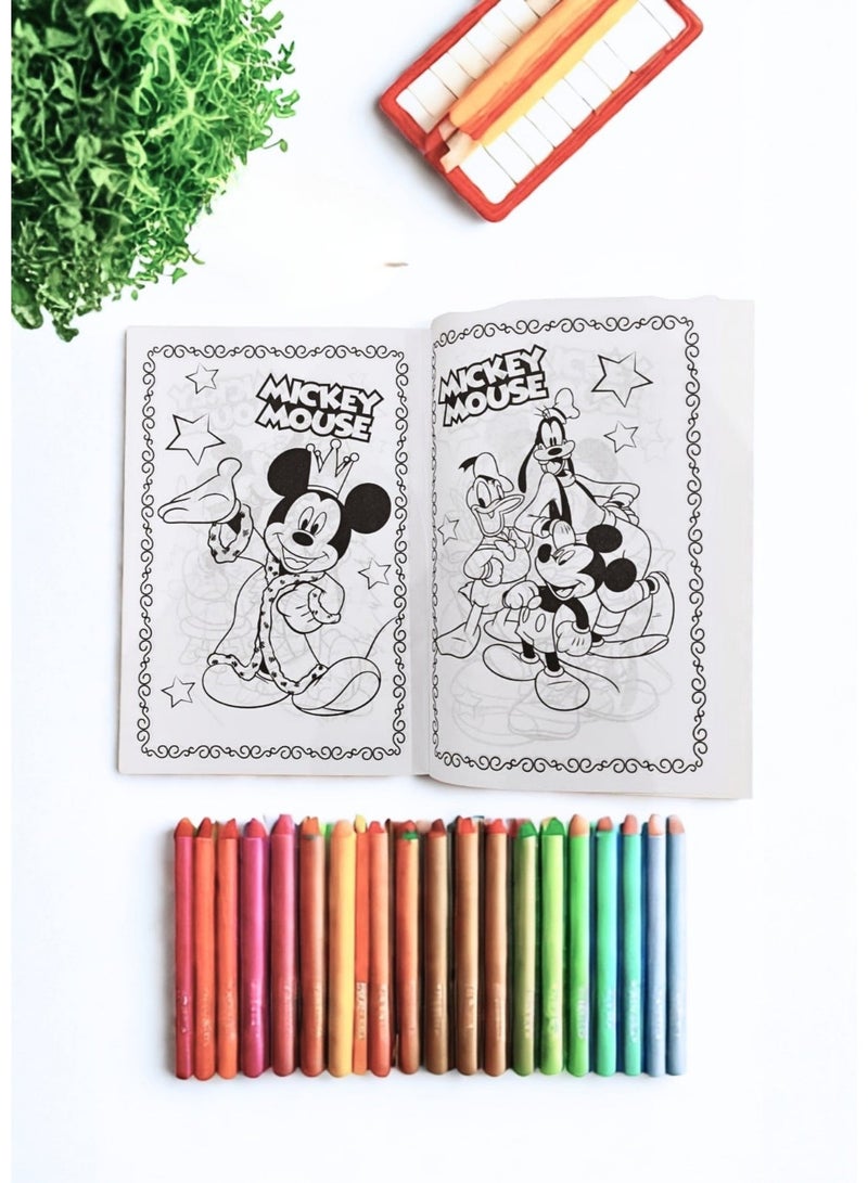 ميكي ماوس Mickey Mouse Coloring Book for Kids, Disney Characters Drawing and Coloring Pad, Educational and Interactive Activity Book, Suitable for Boys and Girls, Coloring and Shading Workbook for Fine Motor Skills and Artistic Expression, High-Quality Pages for Crayons and Colored Pencils, Perfect Educational Gift for Schools, Kindergartens, and Birthdays, Tool for Improving Focus and Cognitive Skills, Premium Paper Sketching Pad, Essential Art and Creative Stationery, Educational Paper Toys for Visual-Motor Coordination, Fun Home Activity Book, Ideal Present for Students, Holidays, Travel, and School Projects - Image 3