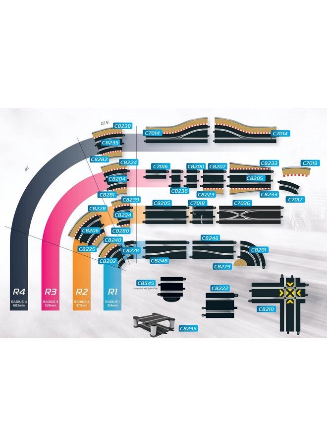 Scalextric C8279 Borders Tan Inner Radius 180 Degrees - Image 3