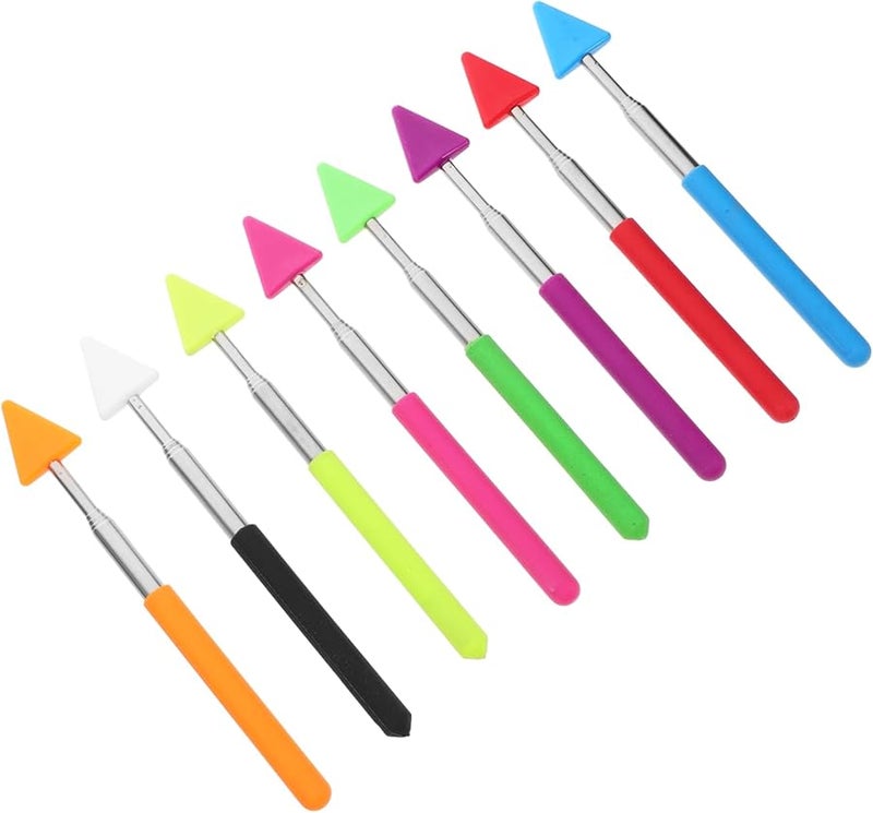 8 قطع من عصي المؤشر المغناطيسية القابلة للتمديد، مستلزمات التدريس للسبورة للفصول الدراسية - Image 2