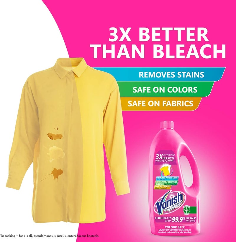 Laundry Stain Remover Liquid for White Colored Clothes, 1.8 L + Crystal White Laundry Stain Remover Liquid for White Clothes, 1.8 L (Can be used with or without Detergents & Additives) - Image 4