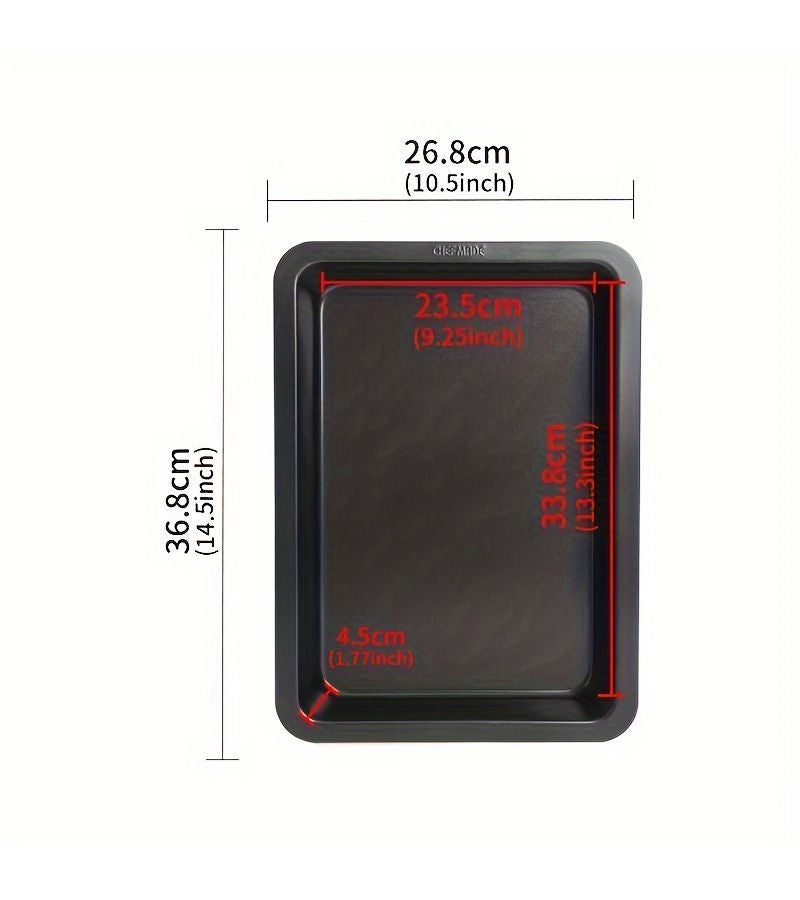6PCS Baking Tray Non-Stick Carbon Steel Cake Pan Set For Oven Baking Bread Pizza Pie Mold - Image 4