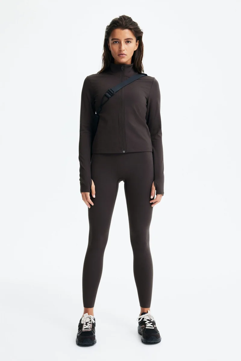 H&M SoftMove™ Zip-through sports jacket