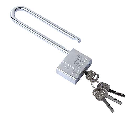 WANLIAN dingchi Long Lock Beam Bike Padlock Anti-Theft Door Cabinet Drawer Gate Lock with Keys Lock Long Beam Gym Locker Locker Padlock Glass Door Lock - Image 1