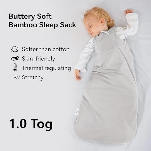 Okayinn BubblePanda Rayon Made from Bamboo Sleep Sack 12-18 Months 1.0 Tog Soft Toddler Sleeping Sack for Babies 2-Way Zipper Baby Wearable Blanket - Image 2