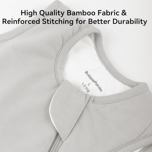 Okayinn BubblePanda Rayon Made from Bamboo Sleep Sack 12-18 Months 1.0 Tog Soft Toddler Sleeping Sack for Babies 2-Way Zipper Baby Wearable Blanket - Image 5