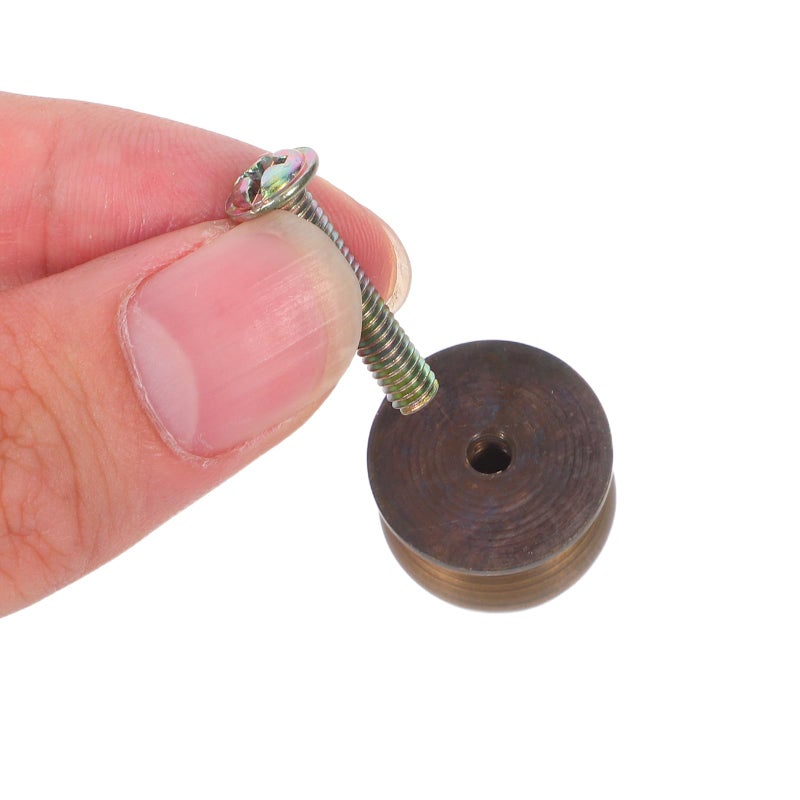 Antique Brass Ball Cabinet Handles 2pcs Drawer Knobs Furniture Door Pulls - Image 4