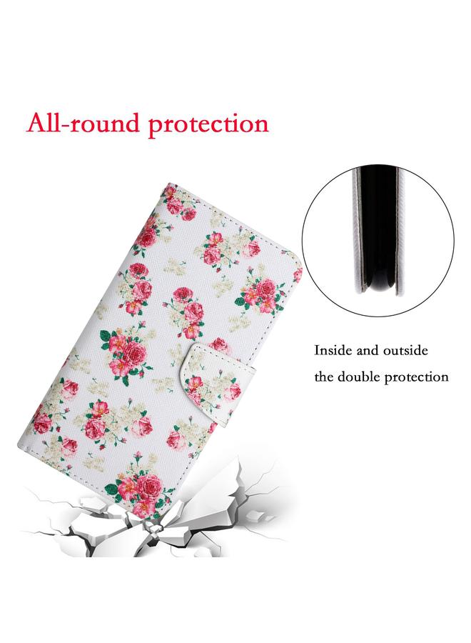 S-TOP Case For Samsung Galaxy A32 4G Painted Pattern Horizontal Flip Leather Case with Holder & Card Slot & Wallet - Image 5