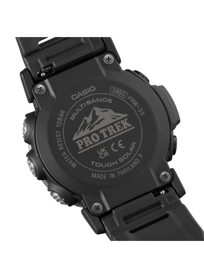 Casio Pro Trek PRW-35-1ADR Digital Men’s Outdoor Watch with Tough Solar, Triple Sensor, Multiband 6, 100M Water Resistance - Image 5