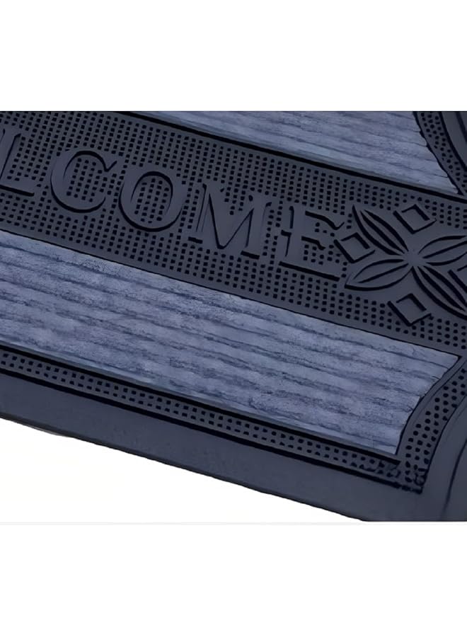 erorex Front Door Mat Rubber Non Slip Backing Door Mats Washable Carpet For Outdoor Front Porch Kitchen Bedroom Entryway Black Grey 75X45Cm Mt 40 3 - Image 3