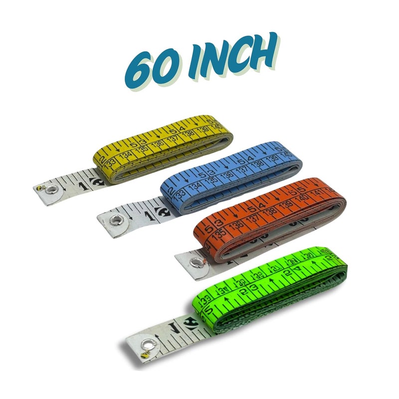 Zenith ZENITH Measuring Tape Set Of 10 Body Measurement Inch Tape 60 Inches Double Side Rulers Fiberglass Flexible PortableSewing Dress Making Tailors  - Image 5