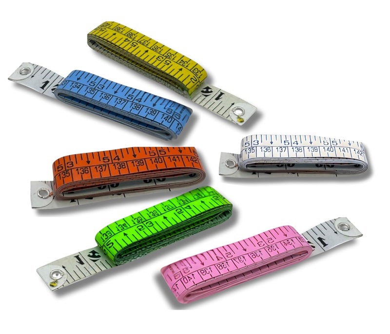 Zenith ZENITH Measuring Tape Set Of 10 Body Measurement Inch Tape 60 Inches Double Side Rulers Fiberglass Flexible PortableSewing Dress Making Tailors  - Image 1