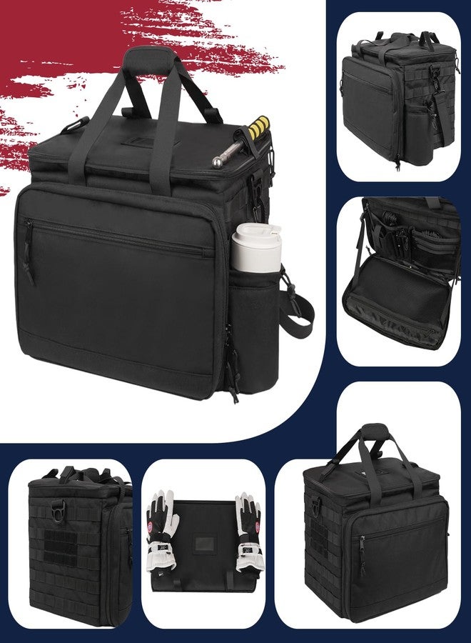 SCAVATA Patrol Bag Law Enforcement, Police Gear Car Front Seat Vehicle Organizer Bags with MOLLE System, Black, Large, Tactical - Image 4