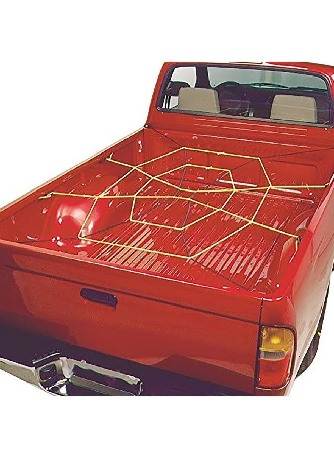 Keeper_Corporation Adjustable Stretchable Pickup Truck Cargo Net Yellow And Black 111 X 129 Inch 06141  - Image 4