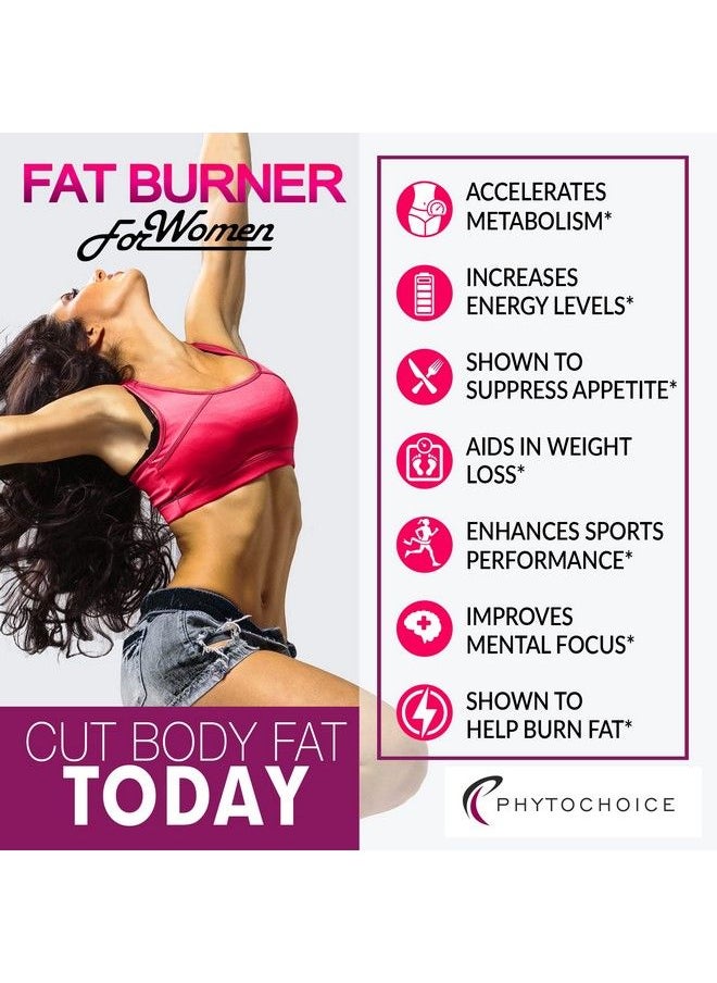 PhytoChoice - Best Diet Pills That Work Fast For Women Natural Fat Burning Weight Loss Supplements Appetite Hunger Suppressant Metabolism Booster Belly Fat Burner Weight Loss Pills To Lose Weight Fast For Women 2Pk - Image 1