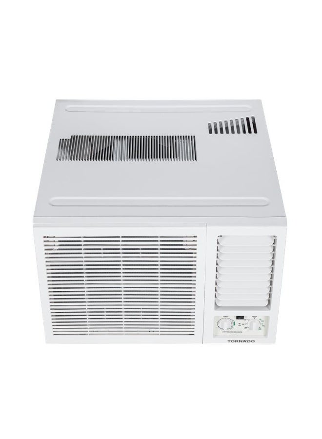 تورنيدو مكيف شباك تورنادو 1.5 طن بقوة تبريد T4 استوائية جبارة - ضاغط روتاري فائق التحمل للأجواء الحارة - سعة 17500 وحدة - تحكم ميكانيكي صلب - أبيض - ضمان سنة - AF-W18CHU - Image 2