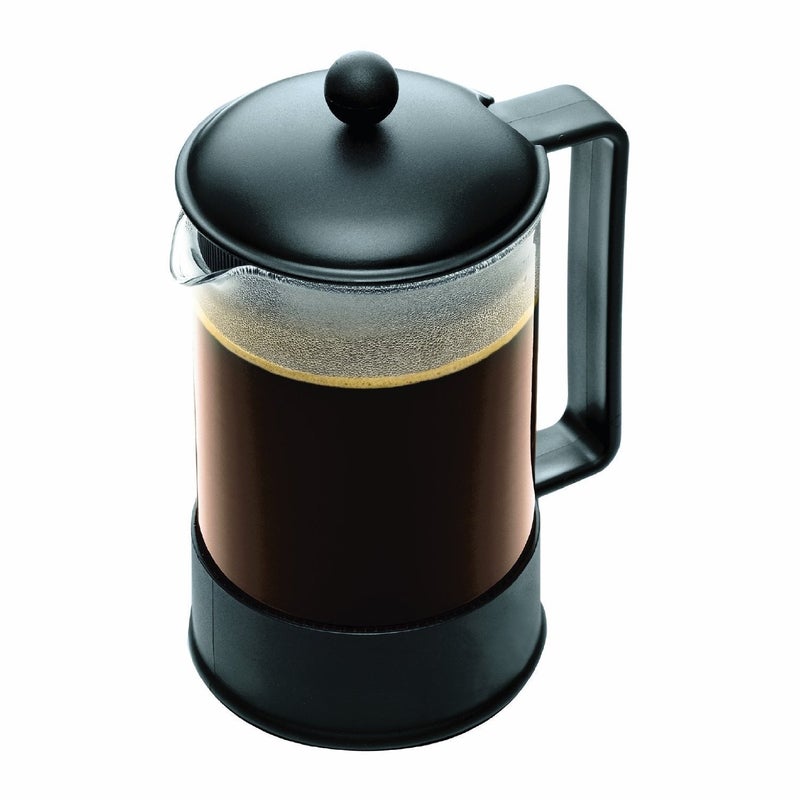 Bodum 51oz Brazil French Press Coffee Maker HighHeat Borosilicate Glass Black Made in Portugal