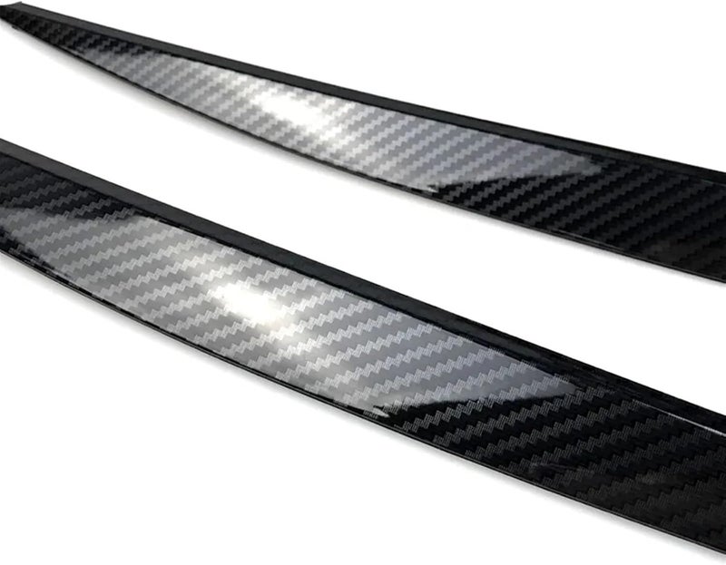 QASULER Carbon Black Headlight Eyebrow Trim for VW Golf 7 MK7 GTI - Image 1