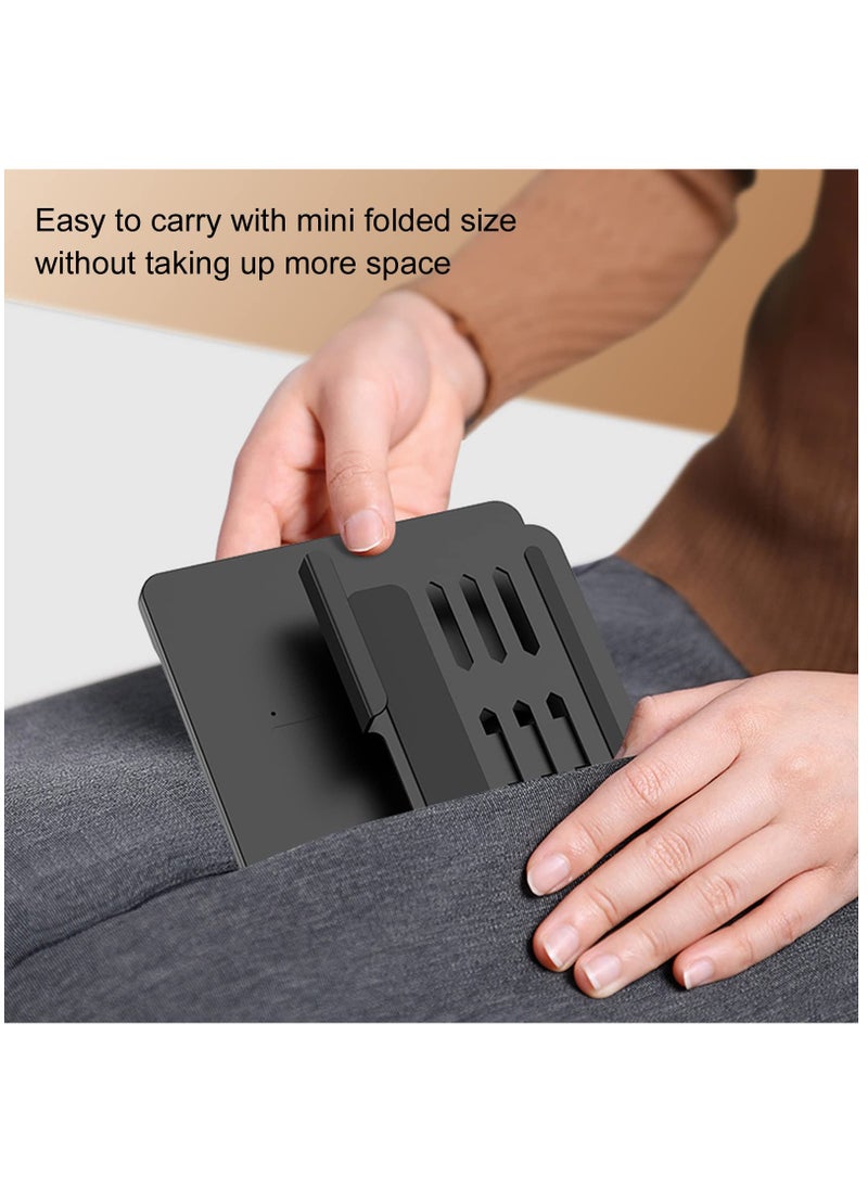 SYOSI - Compatible with Samsung Galaxy Z Fold 4/3/2, Set Include Mini Wireless Bluetooth Keyboard, Mouse, Comfortable & Adjustable Phone Stand, Capacitance Pen, and S Pen Holder [Easy to Carry] -Black - Image 1