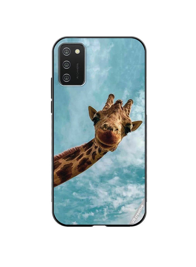 VR CREATIVE Protective Case Cover For Samsung Galaxy A03s Giraffe Design Multicolour - Image 1
