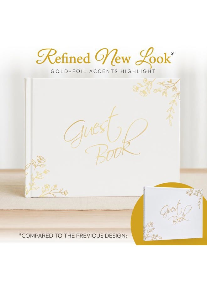 Only Zest Modern Guest Book for Wedding Reception, Baby Shower, Birthday Party – Polaroid Guest Book, Blank Pages for Sign in, Photo Album White - Image 2