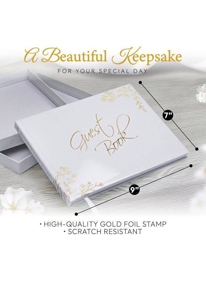 Only Zest Modern Guest Book for Wedding Reception, Baby Shower, Birthday Party – Polaroid Guest Book, Blank Pages for Sign in, Photo Album White - Image 5