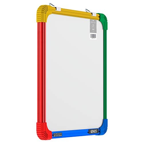 Pragati Systems® Genius Non-Magnetic Double-Sided Whiteboard and Chalkboard for Kids, Home & Kitchen | Compact & Convenient Dual Function Writing Board | Extra Small Size 1x1 Feet (Pack of 1) - Image 1