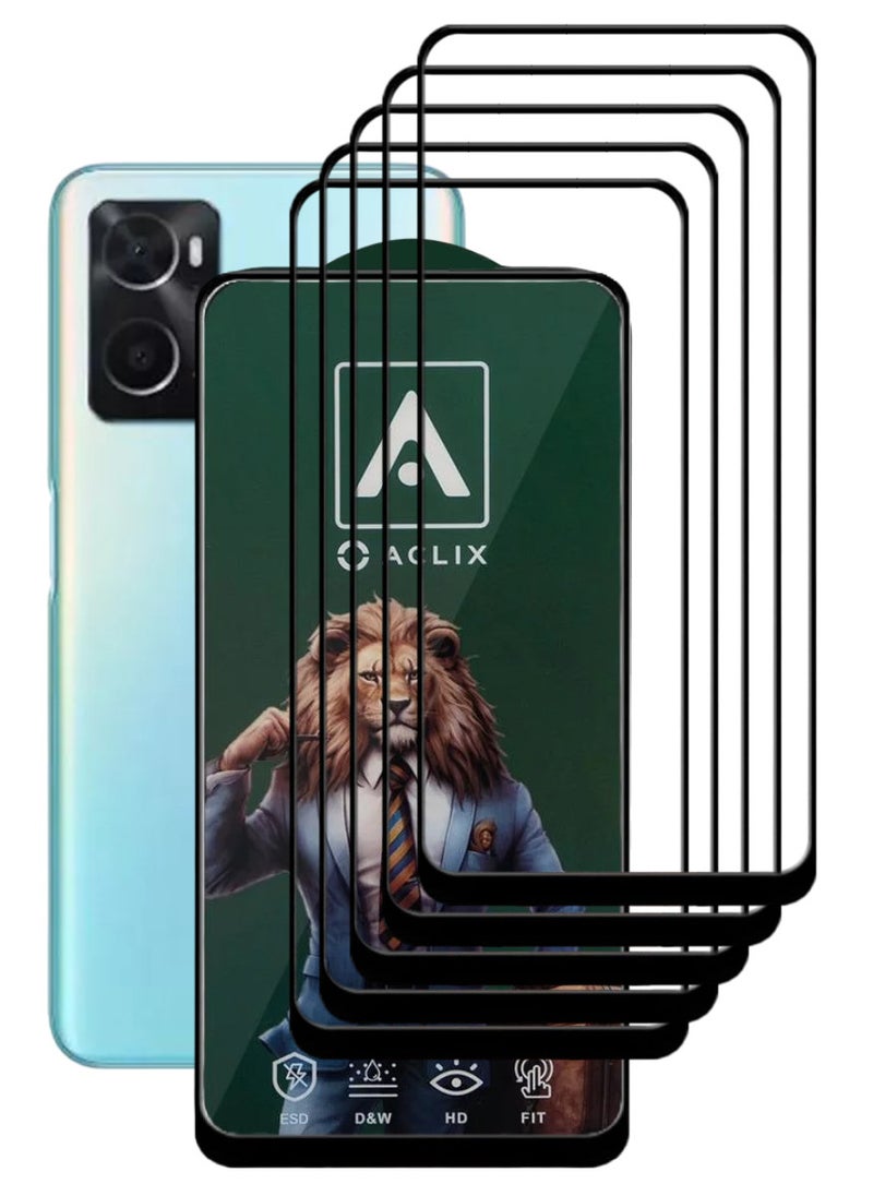 ACLIX 5 Pieces Antistatic ESD Dustproof Premium Quality High Definition Tempered Glass Screen Protector Designed For Oppo A36 - Image 1