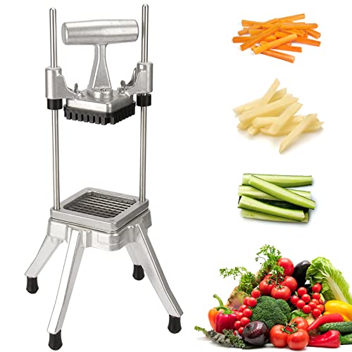 POWLAB Commercial Chopper Vegetable Cutter Fruit Dicer Heavy Duty Stainless Stee Dicer Cutter Onion Chopper Professional Food Dicer for French Fry Tomato Peppers Potato (1/4″ Blade) - Image 1