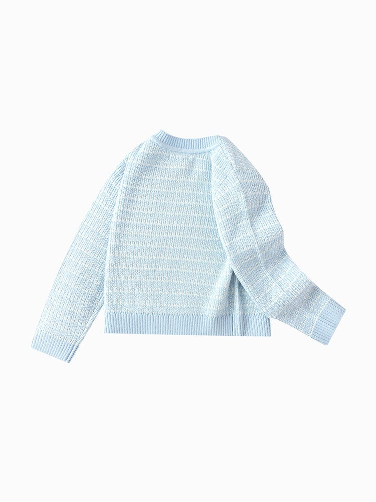 بالابالا كارديغان صوف متباين اللون للبنات - Image 5