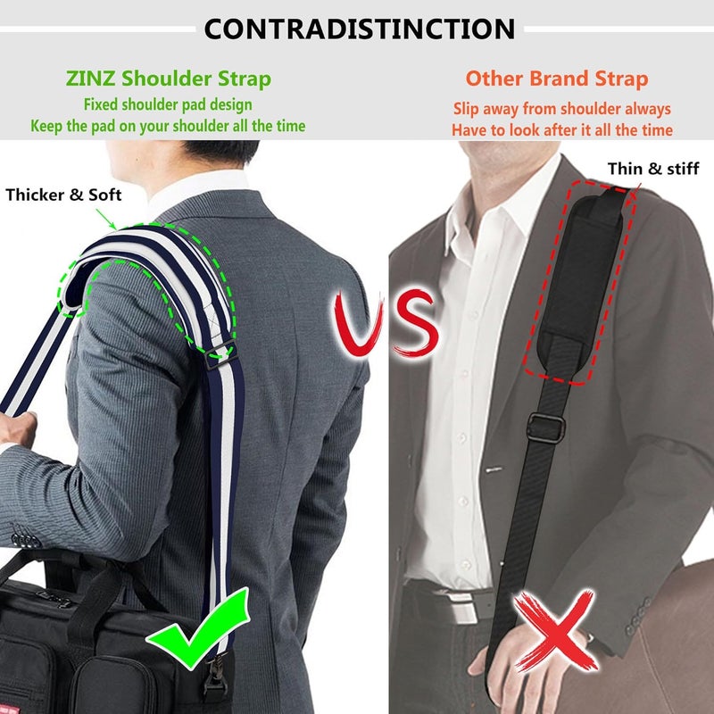 ZINZ Shoulder Strap, 79" Padded Adjustable Shoulder Bag Straps Replacement for Bags with D-Ring - Image 3