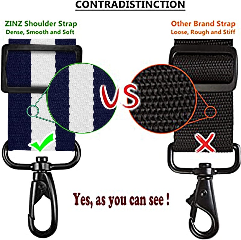 ZINZ Shoulder Strap, 79" Padded Adjustable Shoulder Bag Straps Replacement for Bags with D-Ring - Image 2