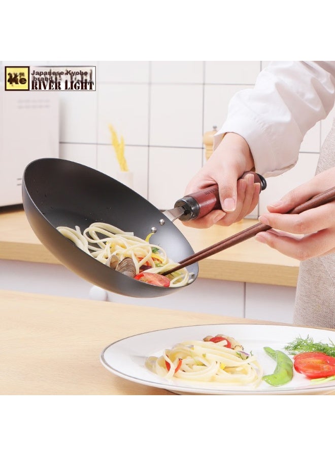 River Light Imported Non-coated Frying Pan, Flat Bottom Pan For Home Use, Egg Frying Pan, 20cm Children's Cookware - Image 1