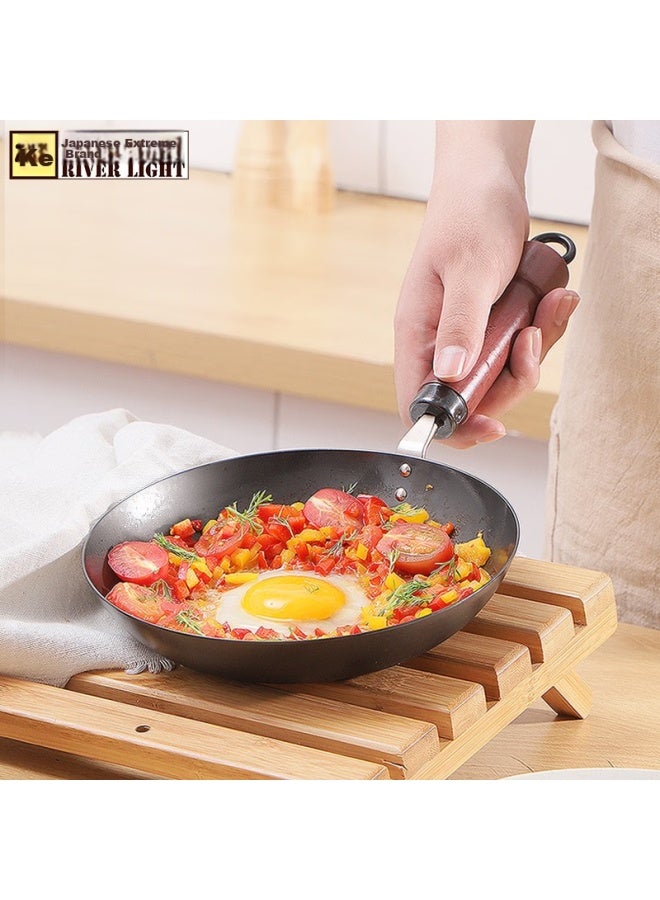 River Light Imported Non-coated Frying Pan, Flat Bottom Pan For Home Use, Egg Frying Pan, 20cm Children's Cookware - Image 2