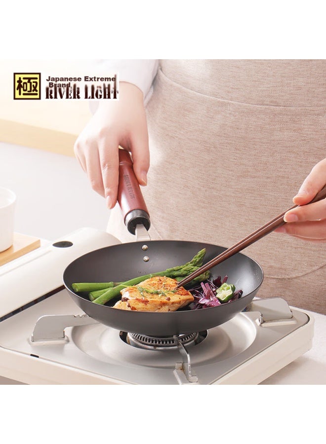 River Light Imported Non-coated Frying Pan, Flat Bottom Pan For Home Use, Egg Frying Pan, 20cm Children's Cookware - Image 3