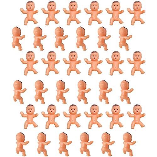 JIAKAI 36pcs Mini Plastic Babies for Baby Shower, ice Cube Game, Party Decorations, Baby Toys - Image 2