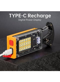 KEYOZA KEYOZA Hanging Led Flashlight Working Lamp Battery Operated Hiking Camping Lamps and Lantern Rechargeable Job Site Lighting for Car Repairing Camping Hunting Industrial  - Image 4