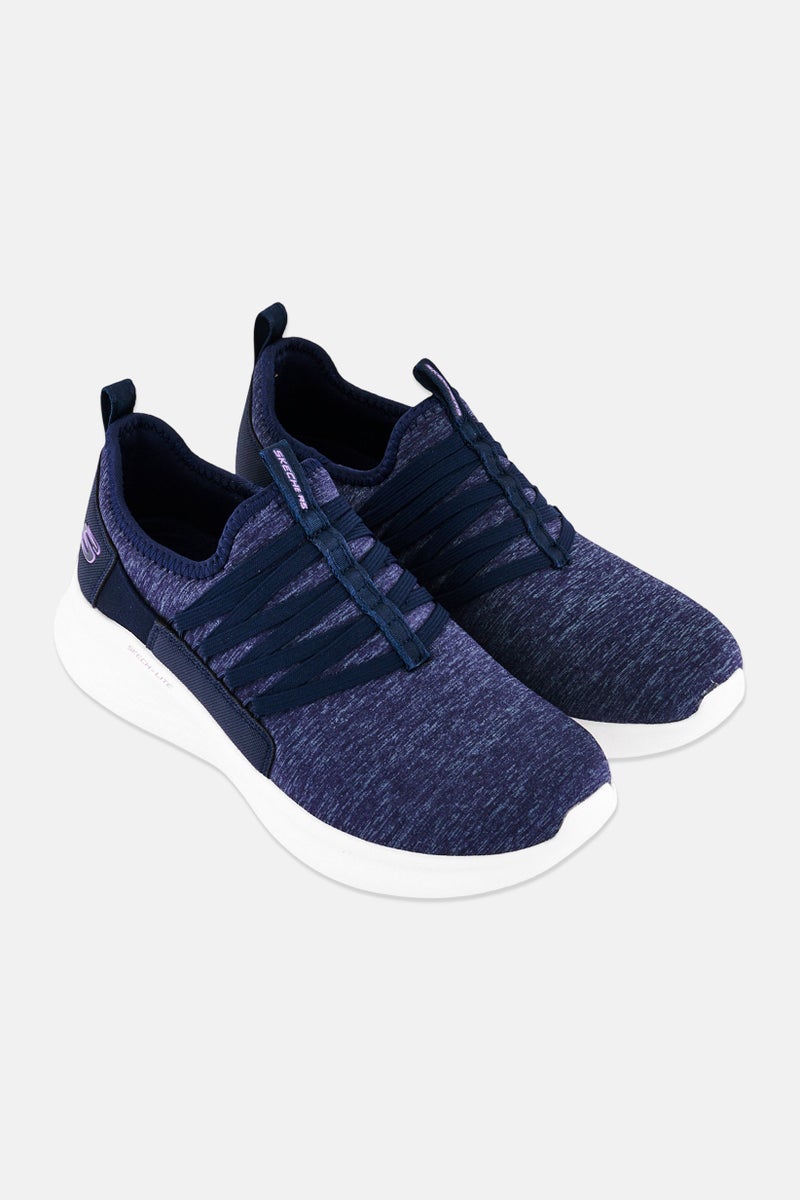 SKECHERS أحذية جري نسائية سكتش لايت برو سليب أون، Navy - Image 4